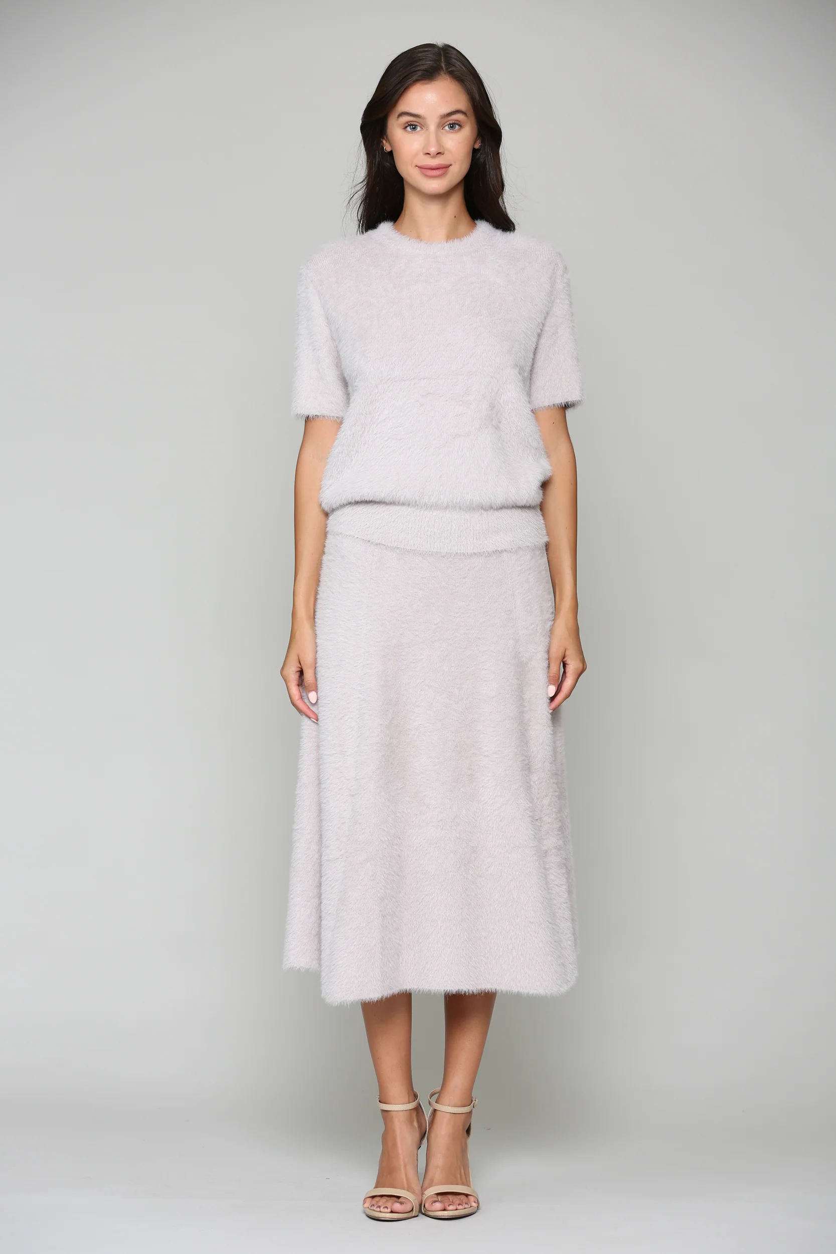 Stephanie Sweater Brushed Knitted Skirt - Image 3