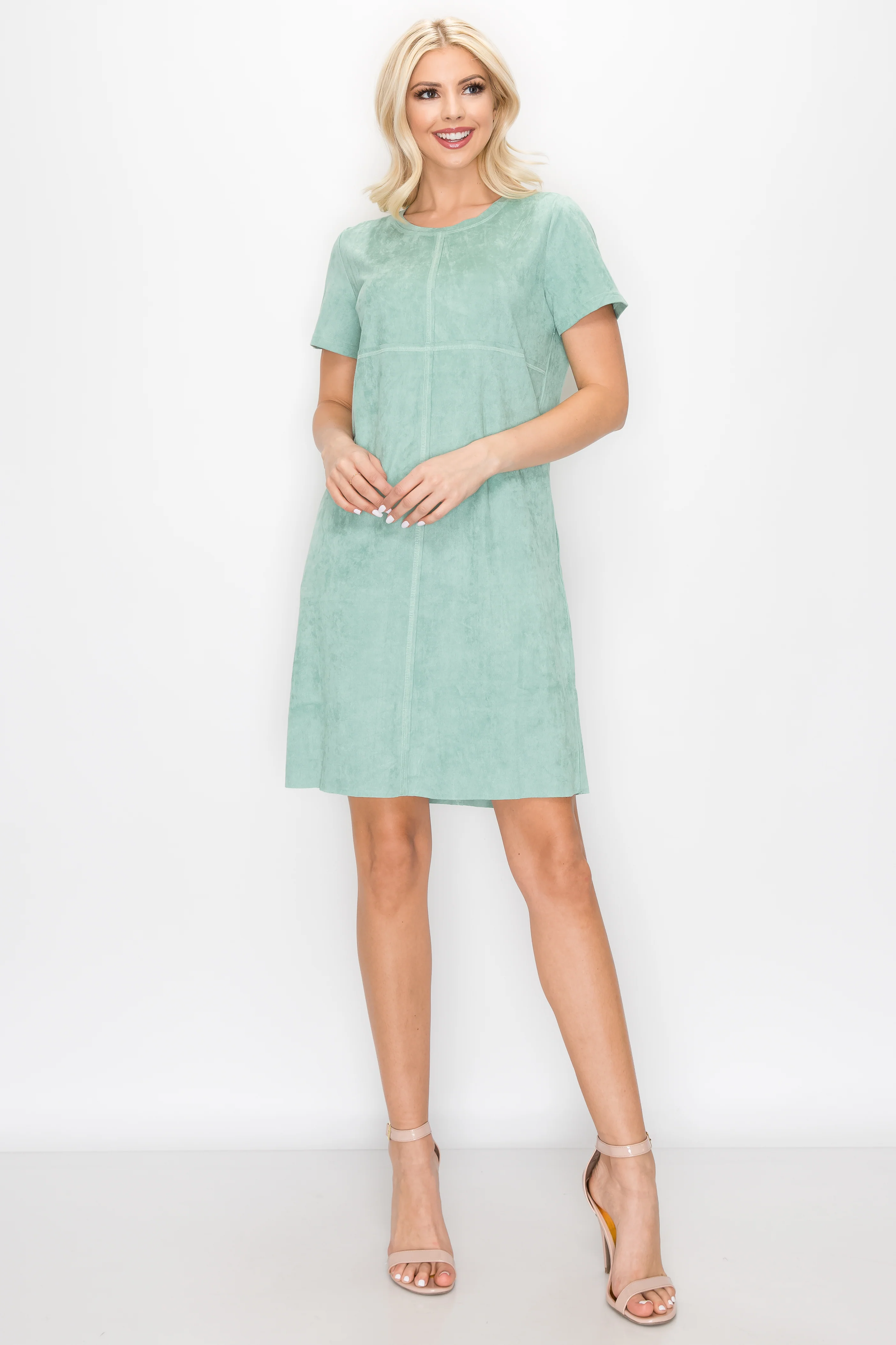 Audrey Suede Round Neck with Pockets - Image 16
