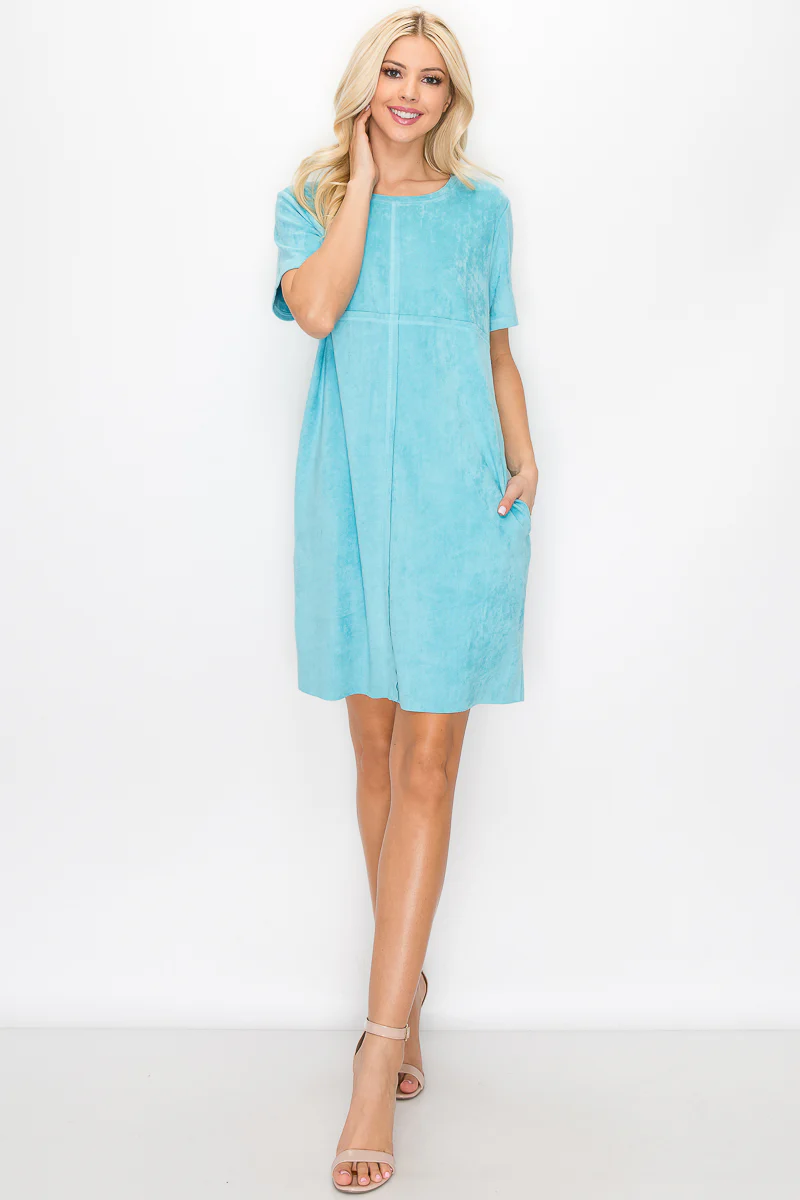 Audrey Suede Round Neck with Pockets - Image 17