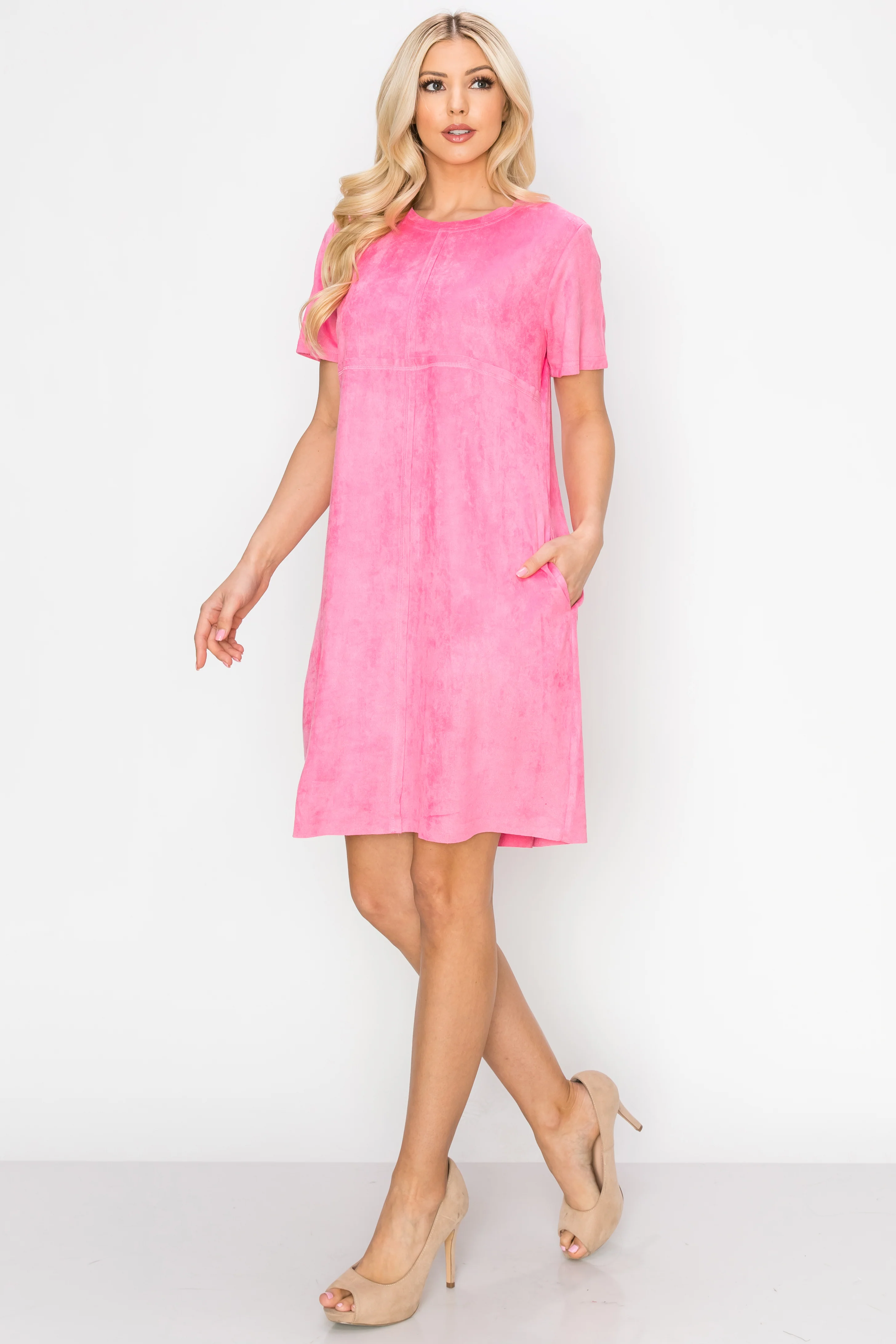 Audrey Suede Round Neck with Pockets - Image 19