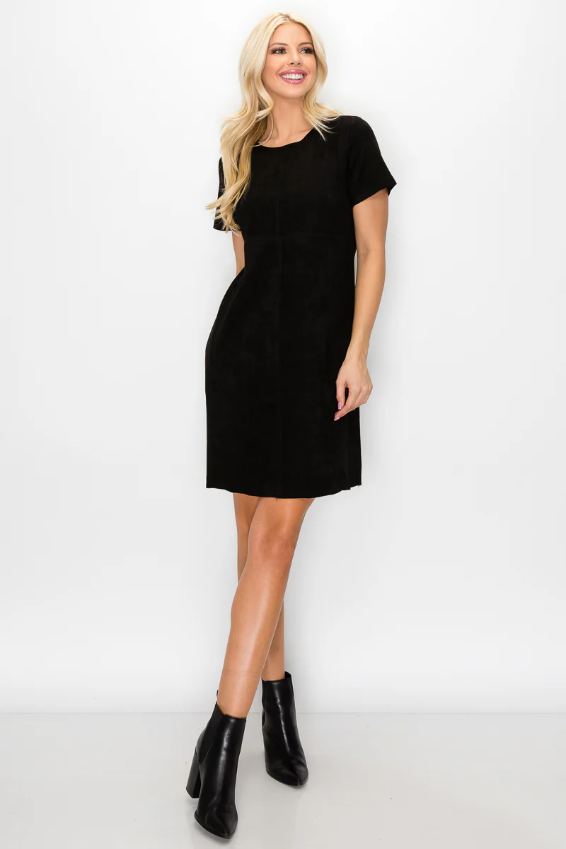 Audrey Suede Round Neck with Pockets - Image 8