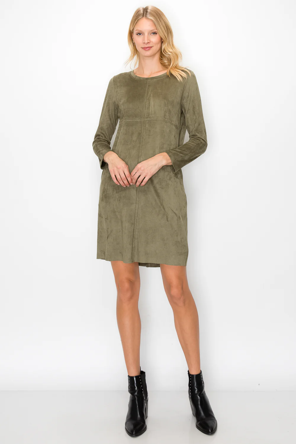 Aurora Suede Round Neck with NO Pockets - Image 10