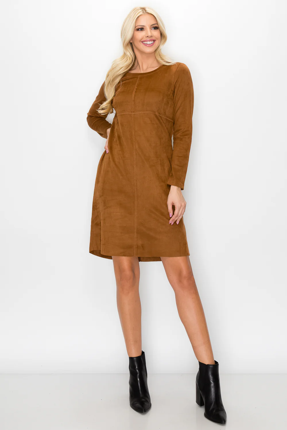 Aurora Suede Round Neck with NO Pockets - Image 11