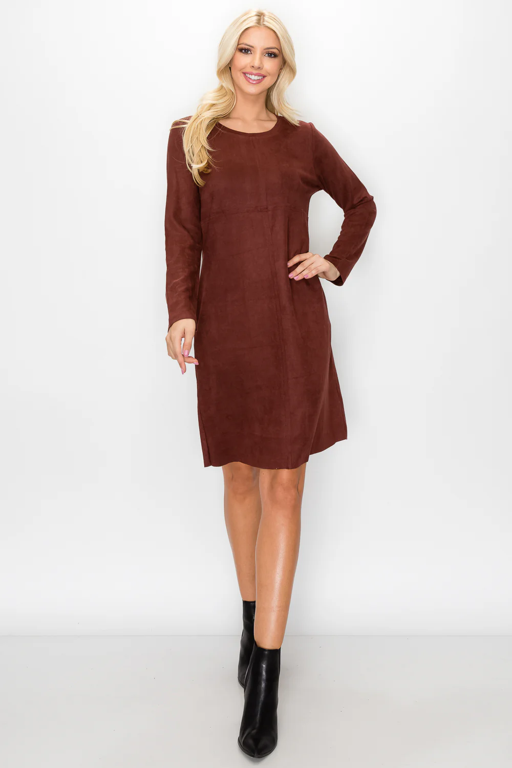 Aurora Suede Round Neck with NO Pockets - Image 13