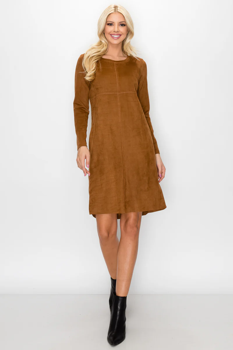 Aurora Suede Round Neck with NO Pockets - Image 15