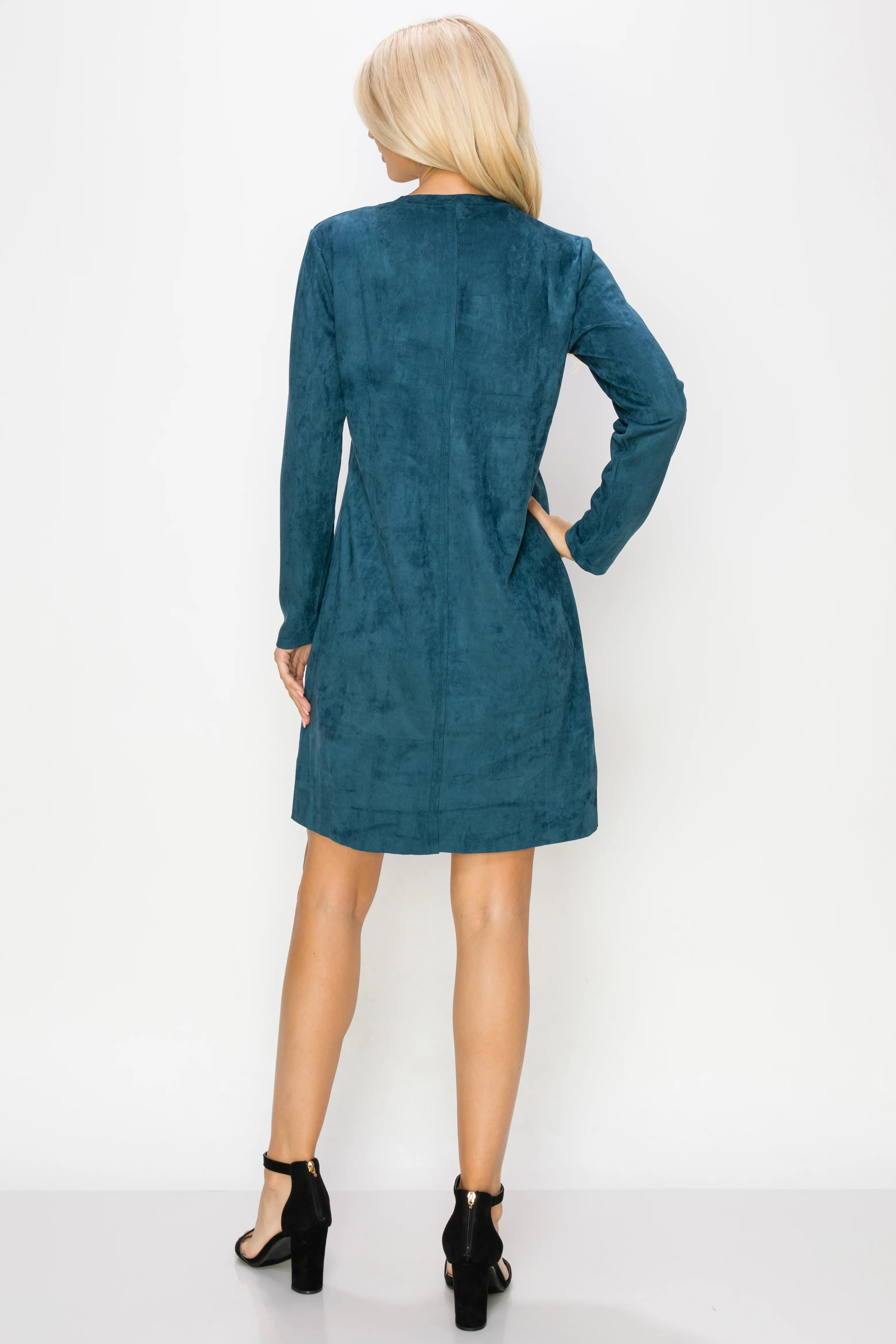 Aurora Suede Round Neck with NO Pockets - Image 26
