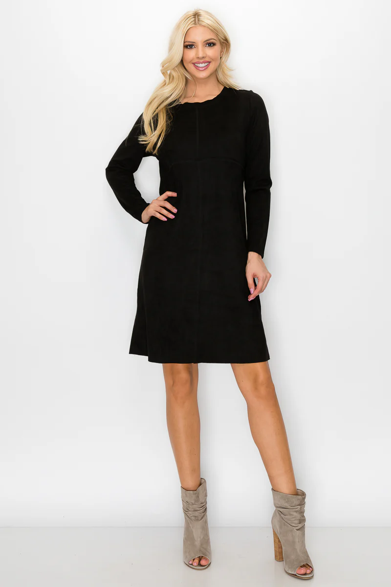 Aurora Suede Round Neck with Pockets - Image 11