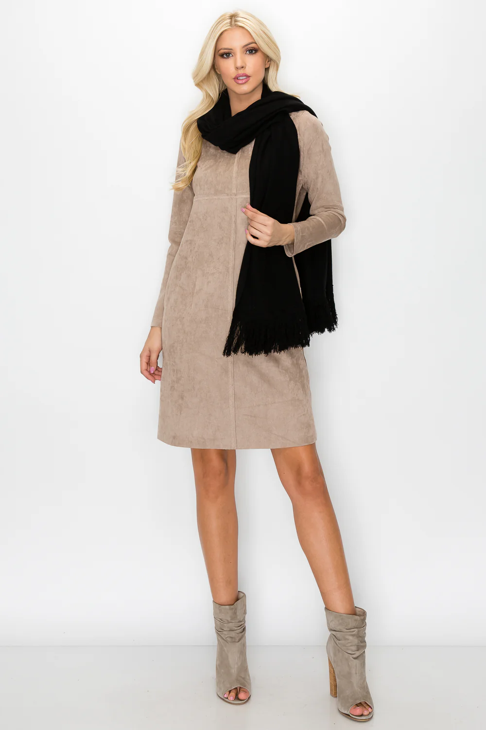 Aurora Suede Round Neck with Pockets - Image 14