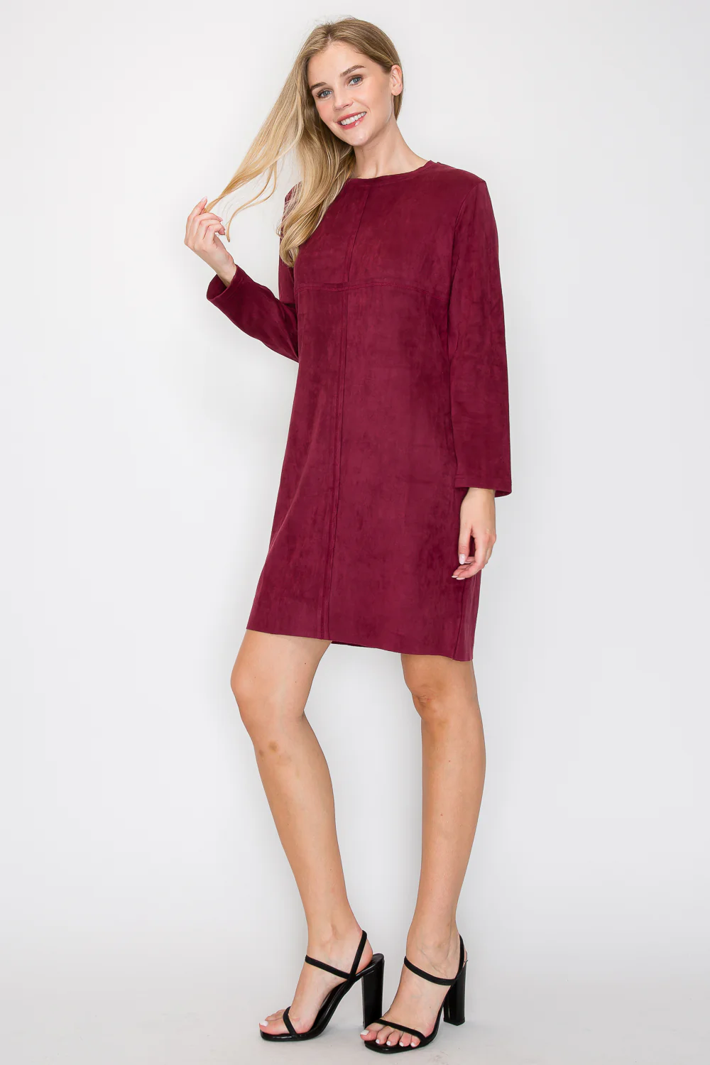 Aurora Suede Round Neck with NO Pockets - Image 17