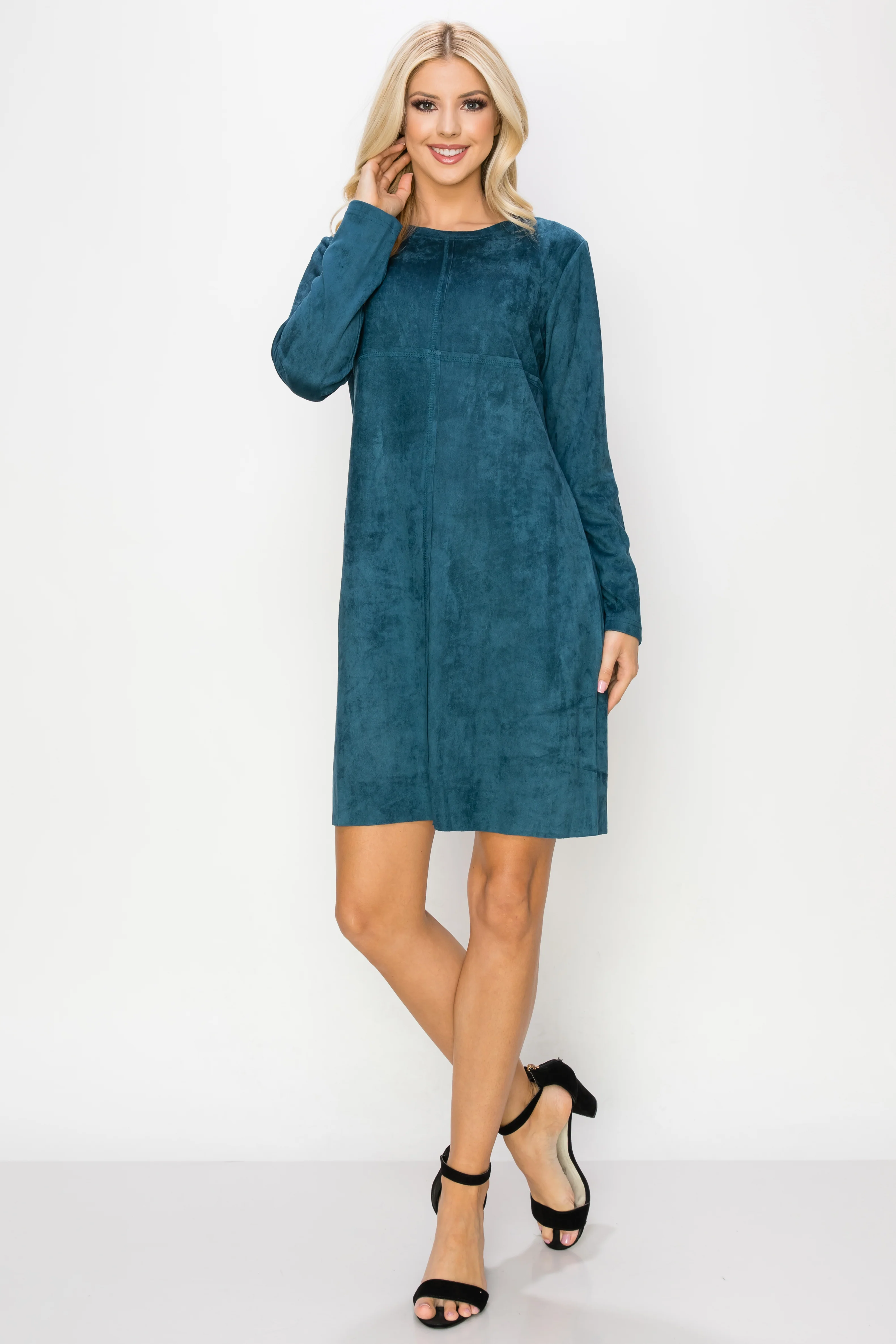 Aurora Suede Round Neck with Pockets - Image 21