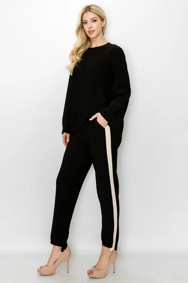 Kailla Stretch Crepe Knit Top - Image 6