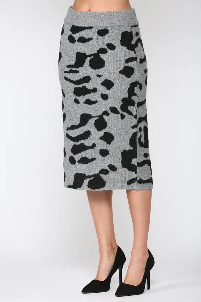Samara Stretch Knitted Sweater Skirt - Image 6