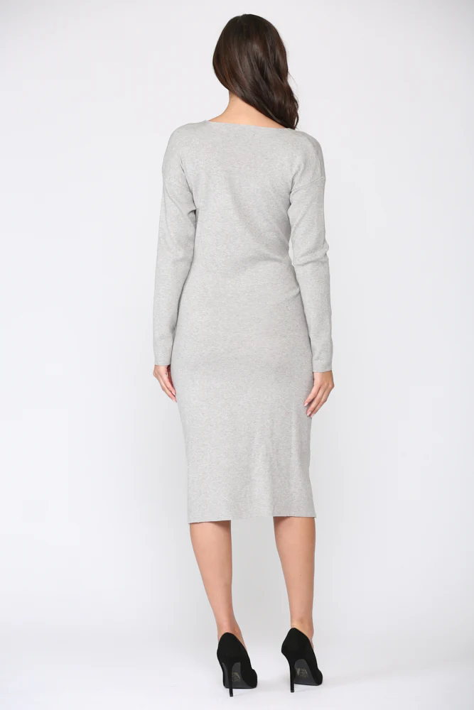 Shay Sweater Wrap Dress - Image 4
